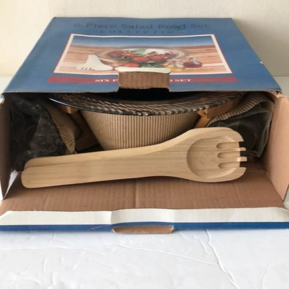 6 piece Salad Bowl Set in box